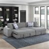 9624GY Seating-Raife Collection 4-Piece Sectional with Right...