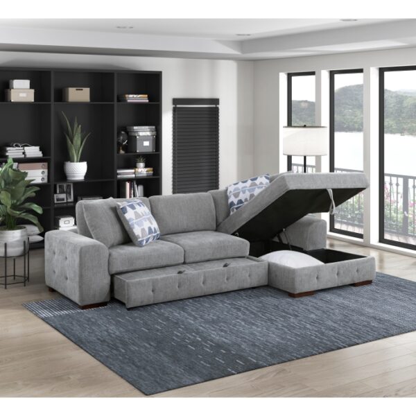 9624GY*22LRC 2-Piece Sectional with Right...