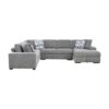 9624GY Seating-Raife Collection 4-Piece Sectional with Right...