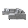 9624GY Seating-Raife Collection 4-Piece Sectional with Right...