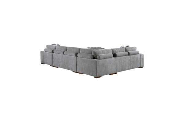 9624GY Seating-Raife Collection 4-Piece Sectional with Right...