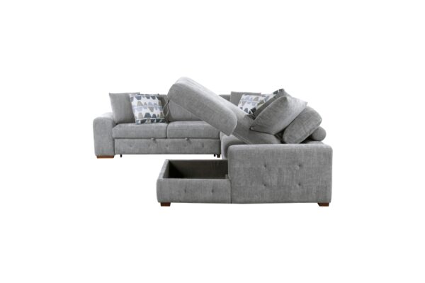9624GY Seating-Raife Collection 4-Piece Sectional with Right...