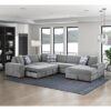 9624GY*42LRC 4-Piece Sectional with Right...
