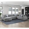 9624GY*42RLC 4-Piece Sectional with Left ...