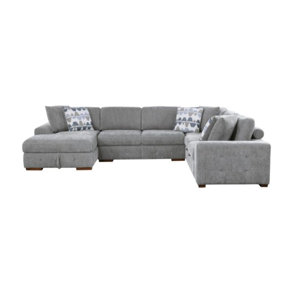 9624GY*42RLC 4-Piece Sectional with Left ...