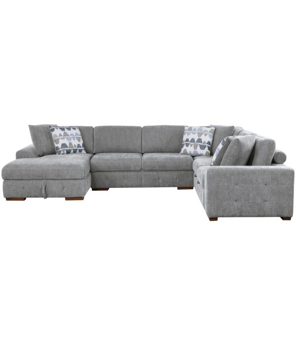 9624GY*42RLC 4-Piece Sectional with Left ...