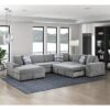 9624GY*42RLC 4-Piece Sectional with Left ...