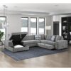 9624GY*42RLC 4-Piece Sectional with Left ...