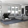 9624GY Seating-Raife Collection 4-Piece Sectional with Right...