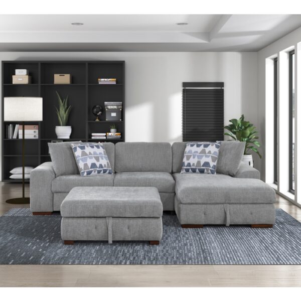 9624GY*32LRC 3-Piece Sectional with Right...