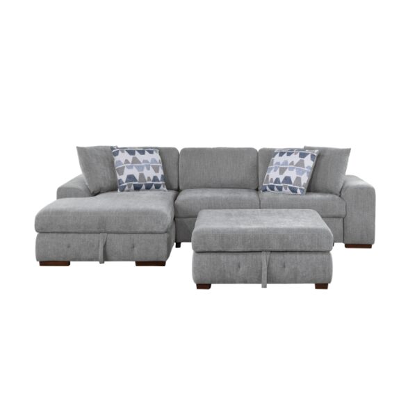 9624GY*3LC2R 3-Piece Sectional with Left ...