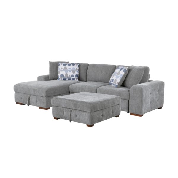 9624GY*3LC2R 3-Piece Sectional with Left ...