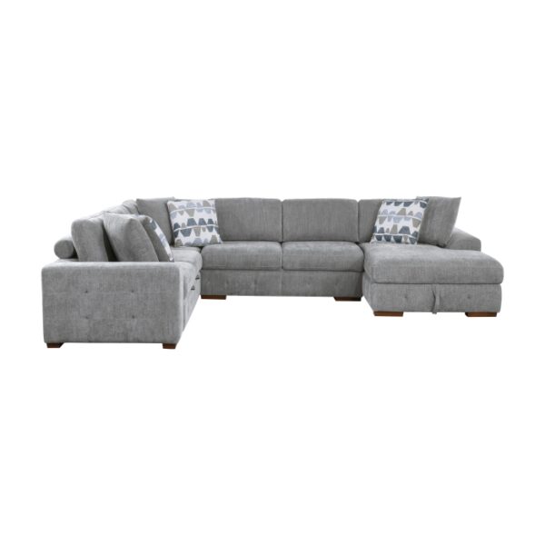9624GY*52LRC 5-Piece Sectional with Right...