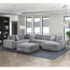 9624GY*52LRC 5-Piece Sectional with Right...