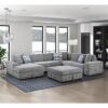 9624GY*5LC2R 5-Piece Sectional with Left ...