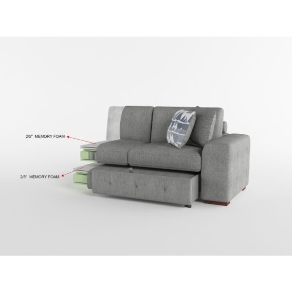 9624GY*3LC2R 3-Piece Sectional with Left ...