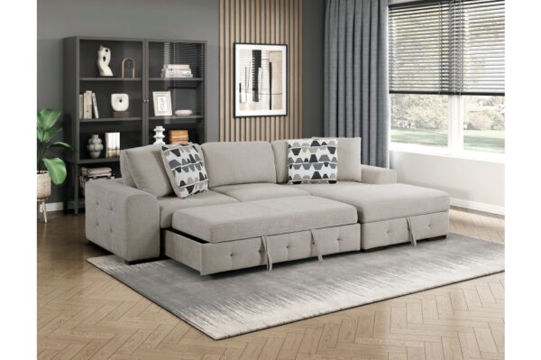 9624TP Seating-Raife Collection 4-Piece Sectional with Left ...