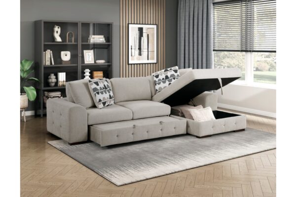 9624TP Seating-Raife Collection 4-Piece Sectional with Left ...