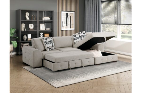 9624TP Seating-Raife Collection 4-Piece Sectional with Left ...