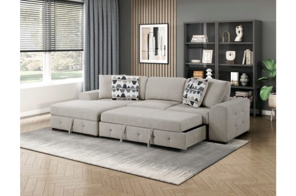 9624TP Seating-Raife Collection 4-Piece Sectional with Left ...