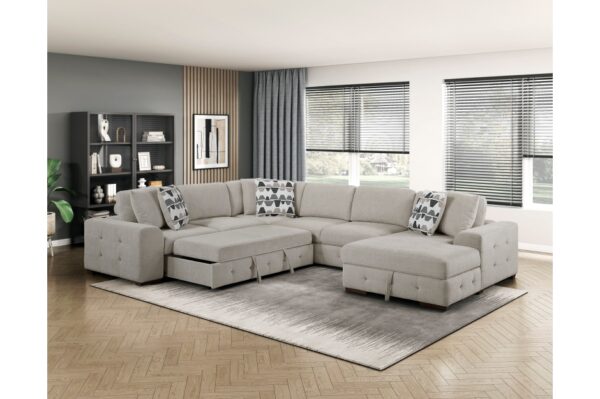 9624TP Seating-Raife Collection 4-Piece Sectional with Left ...