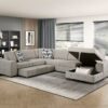 9624TP Seating-Raife Collection 4-Piece Sectional with Left ...