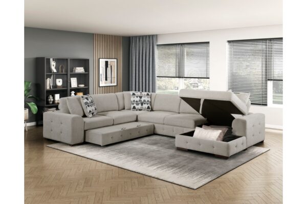 9624TP Seating-Raife Collection 4-Piece Sectional with Left ...