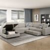 9624TP Seating-Raife Collection 4-Piece Sectional with Left ...