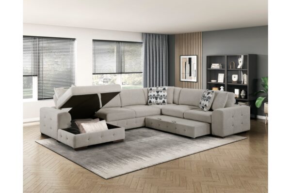 9624TP Seating-Raife Collection 4-Piece Sectional with Left ...