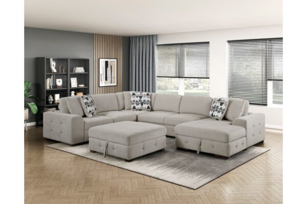 9624TP Seating-Raife Collection 4-Piece Sectional with Left ...