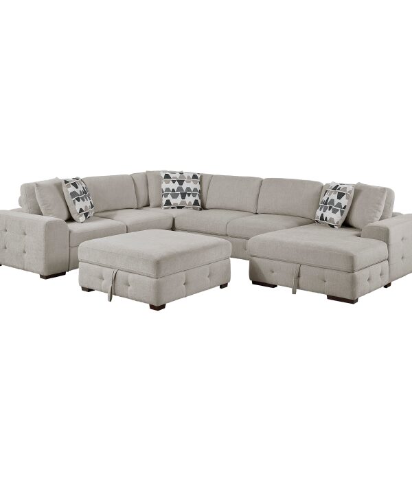 9624TP*52LRC 5-Piece Sectional with Right...