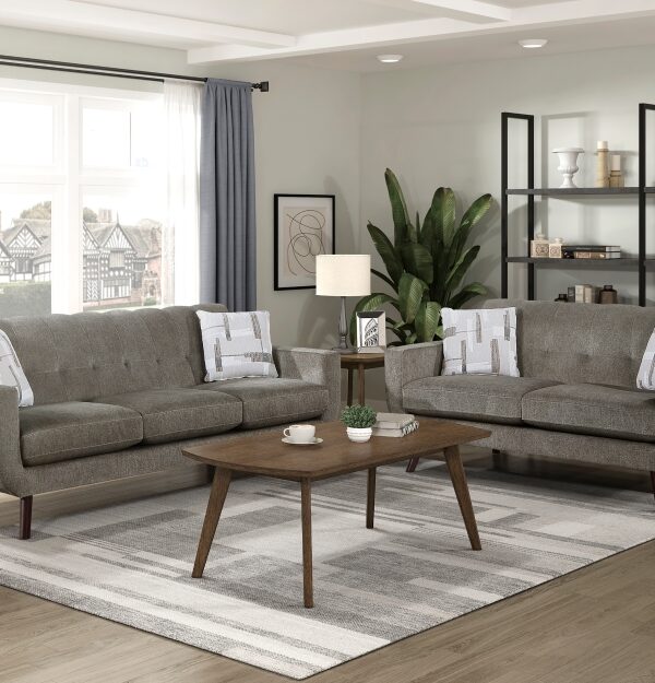 9627CAF Seating-Janne Collection 2pc Set: Sofa, Love