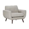 9627TAN Seating-Janne Collection 2pc Set: Sofa, Love