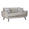 9627TAN Seating-Janne Collection 2pc Set: Sofa, Love