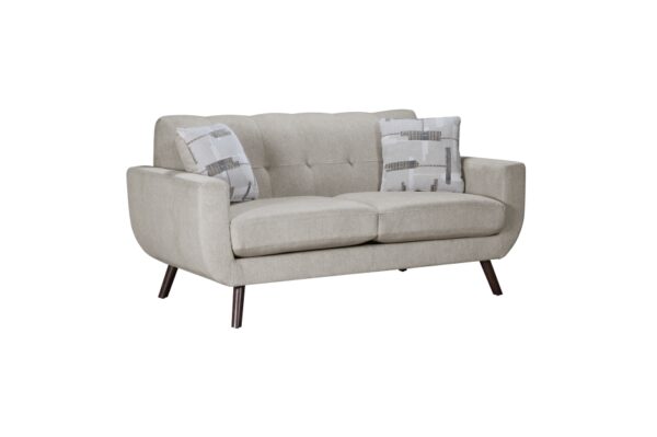 9627TAN Seating-Janne Collection 2pc Set: Sofa, Love