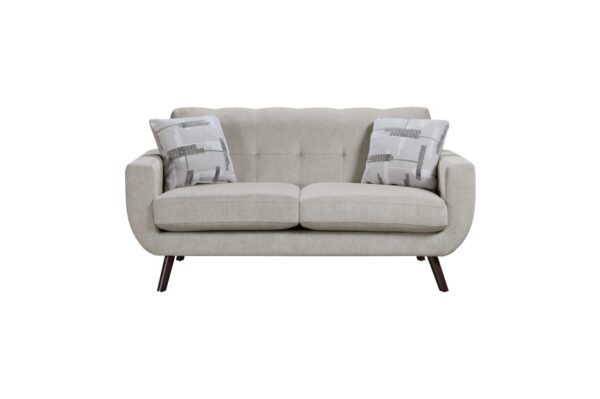 9627TAN Seating-Janne Collection 2pc Set: Sofa, Love