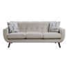 9627TAN Seating-Janne Collection 2pc Set: Sofa, Love