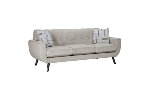 9627TAN Seating-Janne Collection 2pc Set: Sofa, Love