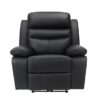 9628BLK-PW Seating-Hancock Collection 2pc Set: Sofa, Love (Power)