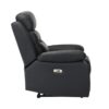 9628BLK-PW Seating-Hancock Collection 2pc Set: Sofa, Love (Power)