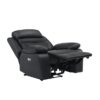 9628BLK-PW Seating-Hancock Collection 2pc Set: Sofa, Love (Power)