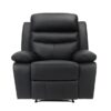 9628BLK Seating-Hancock Collection 2pc Set: Sofa, Love