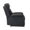 9628BLK Seating-Hancock Collection 2pc Set: Sofa, Love