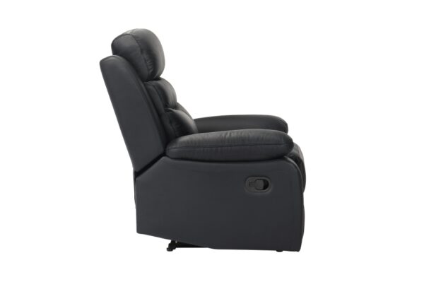 9628BLK Seating-Hancock Collection 2pc Set: Sofa, Love