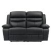 9628BLK-PW Seating-Hancock Collection 2pc Set: Sofa, Love (Power)