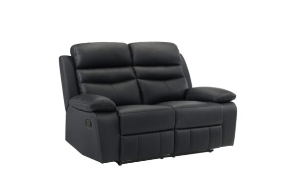 9628BLK Seating-Hancock Collection 2pc Set: Sofa, Love