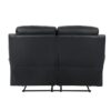 9628BLK Seating-Hancock Collection 2pc Set: Sofa, Love
