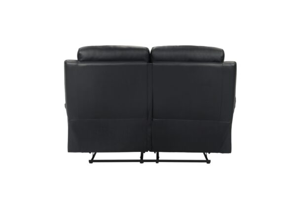 9628BLK Seating-Hancock Collection 2pc Set: Sofa, Love
