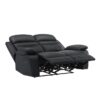 9628BLK Seating-Hancock Collection 2pc Set: Sofa, Love