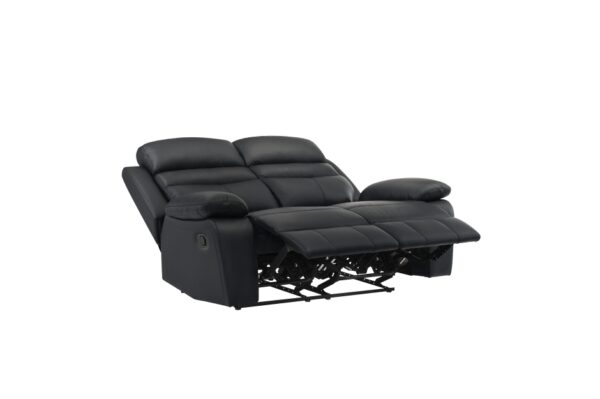 9628BLK Seating-Hancock Collection 2pc Set: Sofa, Love